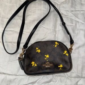 Coach Black and Yellow Dome Crossbody Bag